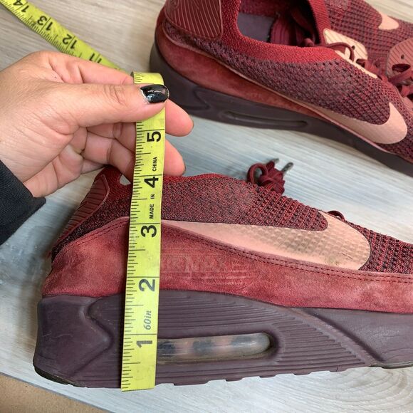 Nike Air Max 90 Ultra 2.0 Flyknit 875943-601 Men's Size 13 EU 47.5 Red Shoes - Picture 10 of 10